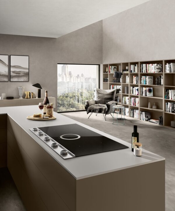 Elica NT-UNPLUG-SS-DO Unplugged 90cm DO Vented Induction Hob in Black & Stainless