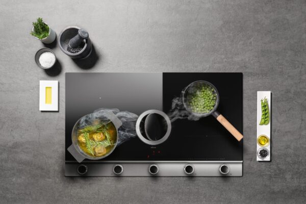 Elica NT-UNPLUG-SS-DO Unplugged 90cm DO Vented Induction Hob in Black & Stainless