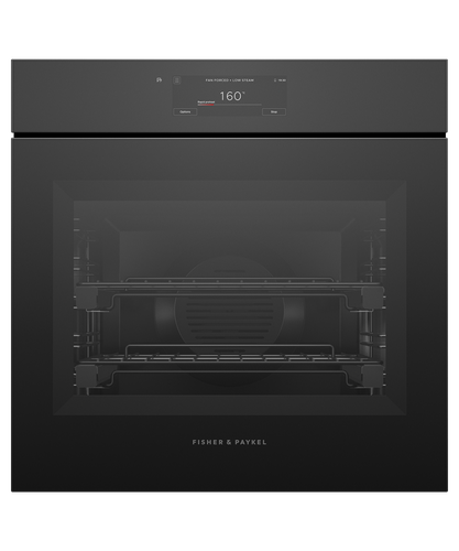 Fisher & Paykel OS60SAMHUNB5 60cm Series 11 Handleless Combi-Steam Oven In Black