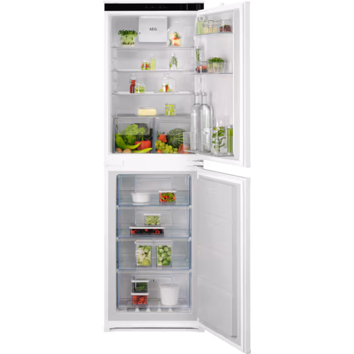 Aeg Osc7t185es 7000 Series 177.2Cm Greenzone Integrated Fridge Freezer Light/White