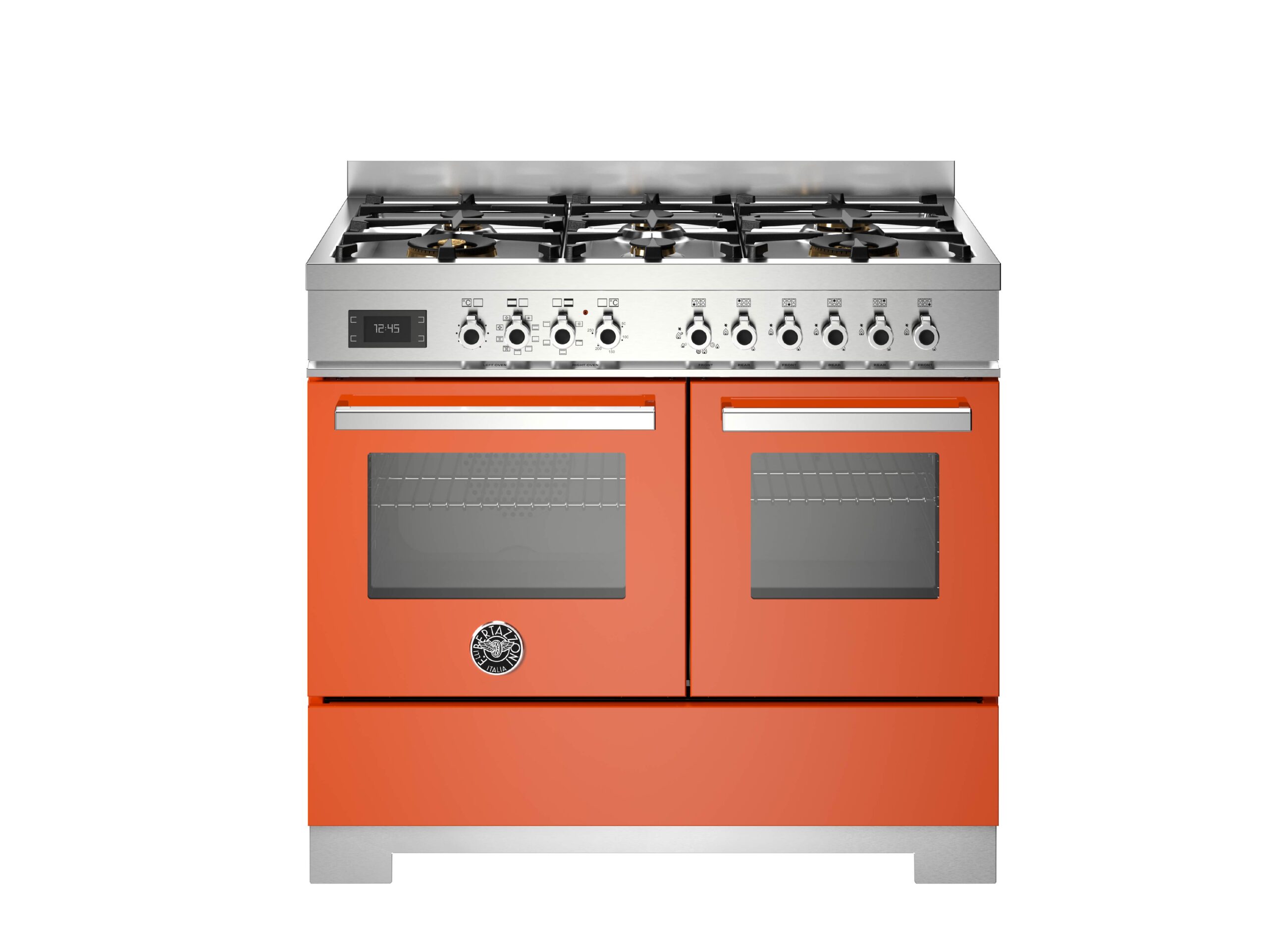 Bertazzoni Pro106l2eart2 Pro Series 100Cm 6-Burner Electric Double Oven Range Cooker Orange