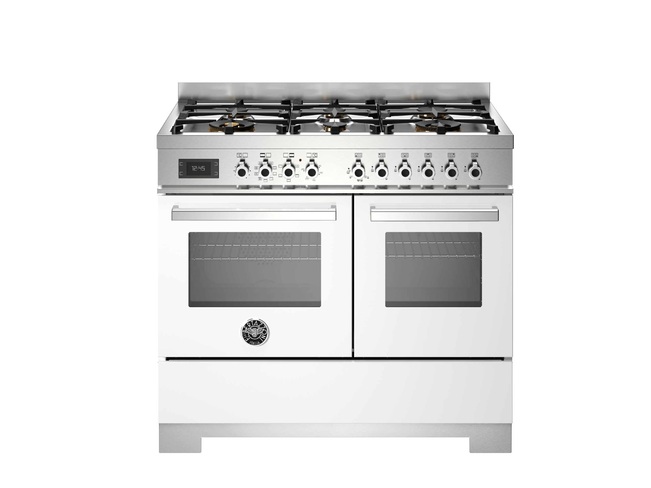 Bertazzoni Pro106l2ebit2 Pro Series 100Cm 6-Burner Electric Double Oven Range Cooker White