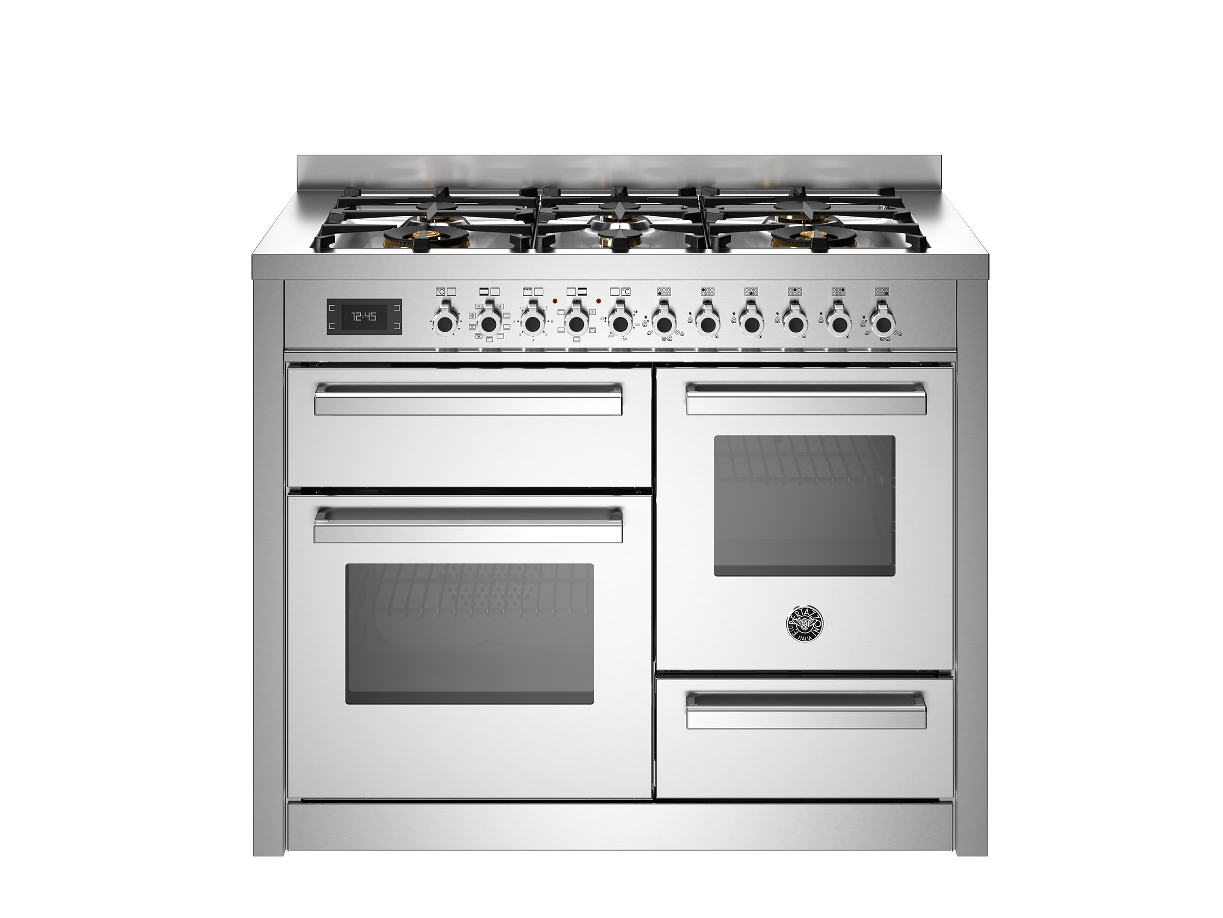 Bertazzoni Pro116l3ext2 Pro Series 110Cm 6-Burner Electric Triple Oven Range Cooker Light