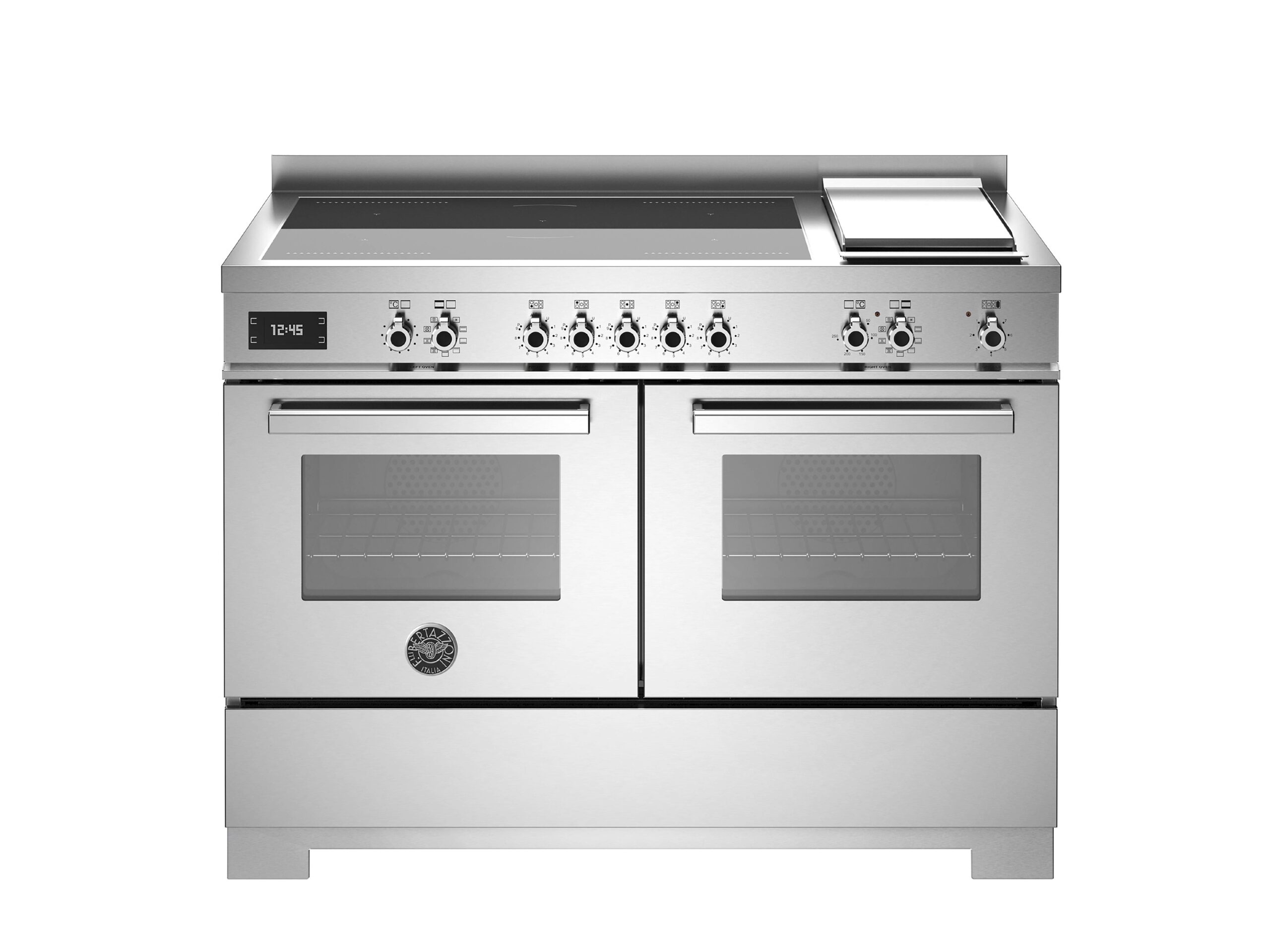 Bertazzoni PRO125I2EXT2 Pro Series 120cm Induction Top + Griddle Electric Double Oven Range Cooker