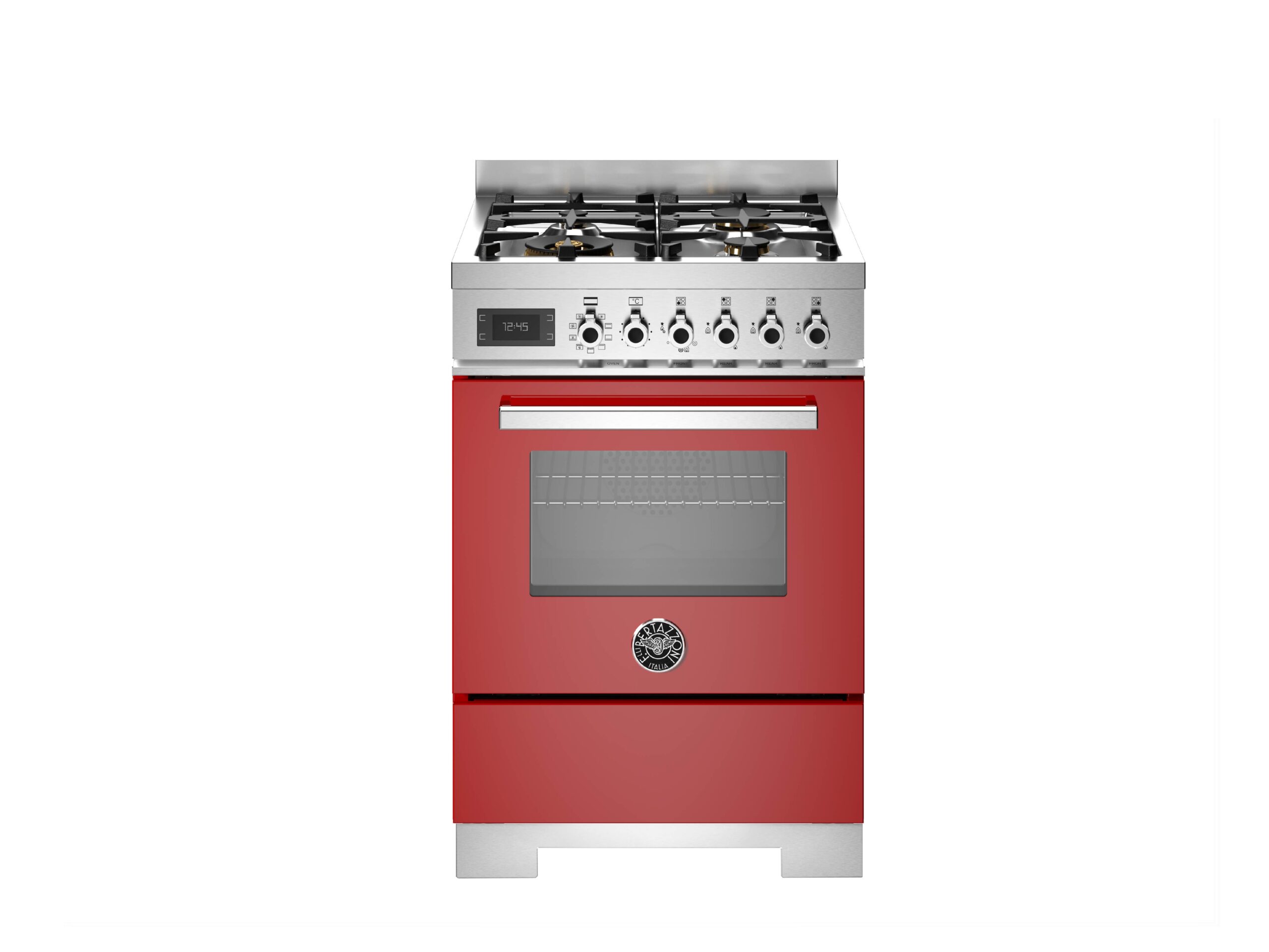 Bertazzoni Pro64l1erot2 Pro Series 60Cm 4-Burner Electric Oven Range Cooker Red