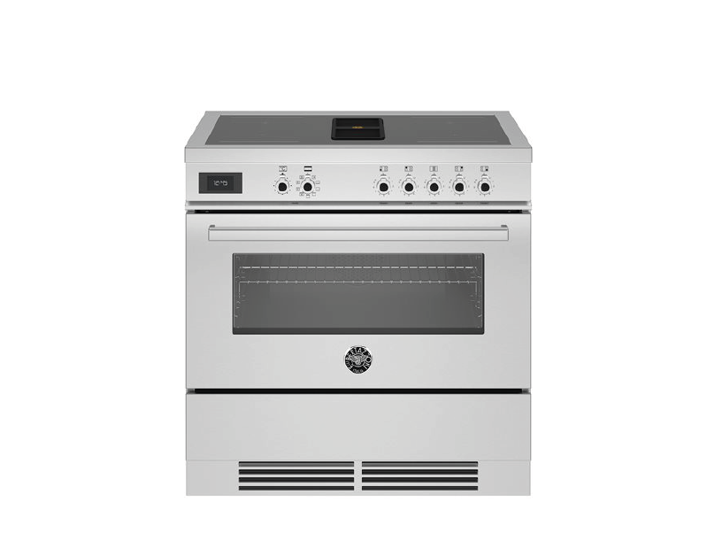 Bertazzoni Proch94i1ext Pro Series 90Cm Air-Tec Induction Top Range Cooker With Integrated Hood And Electric Oven