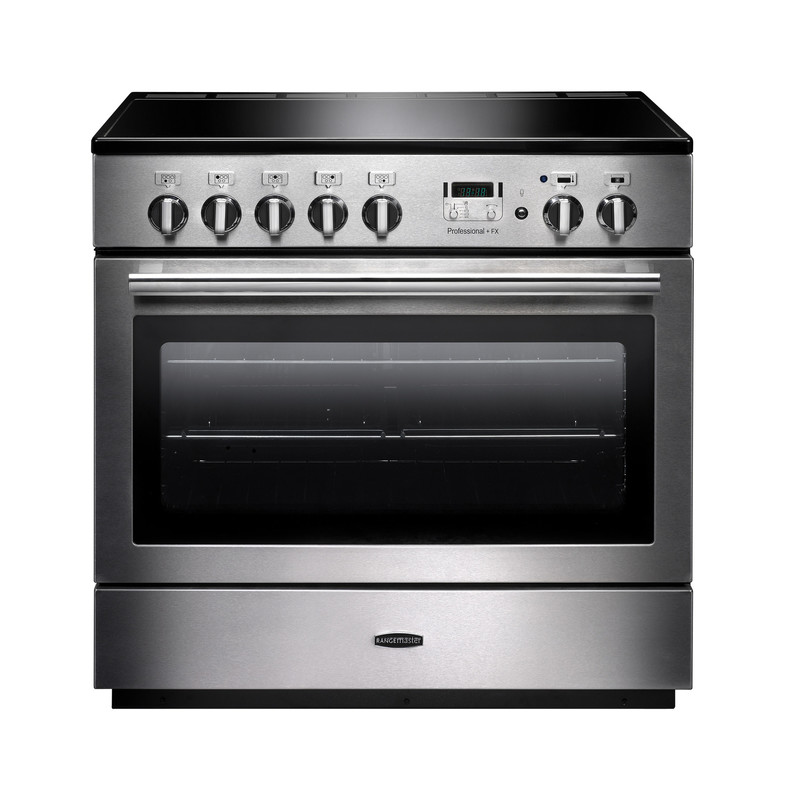 Rangemaster PROP90FXEISS/C Professional Plus FX 90cm Induction Range Cooker In Stainless Steel / Chrome Trim
