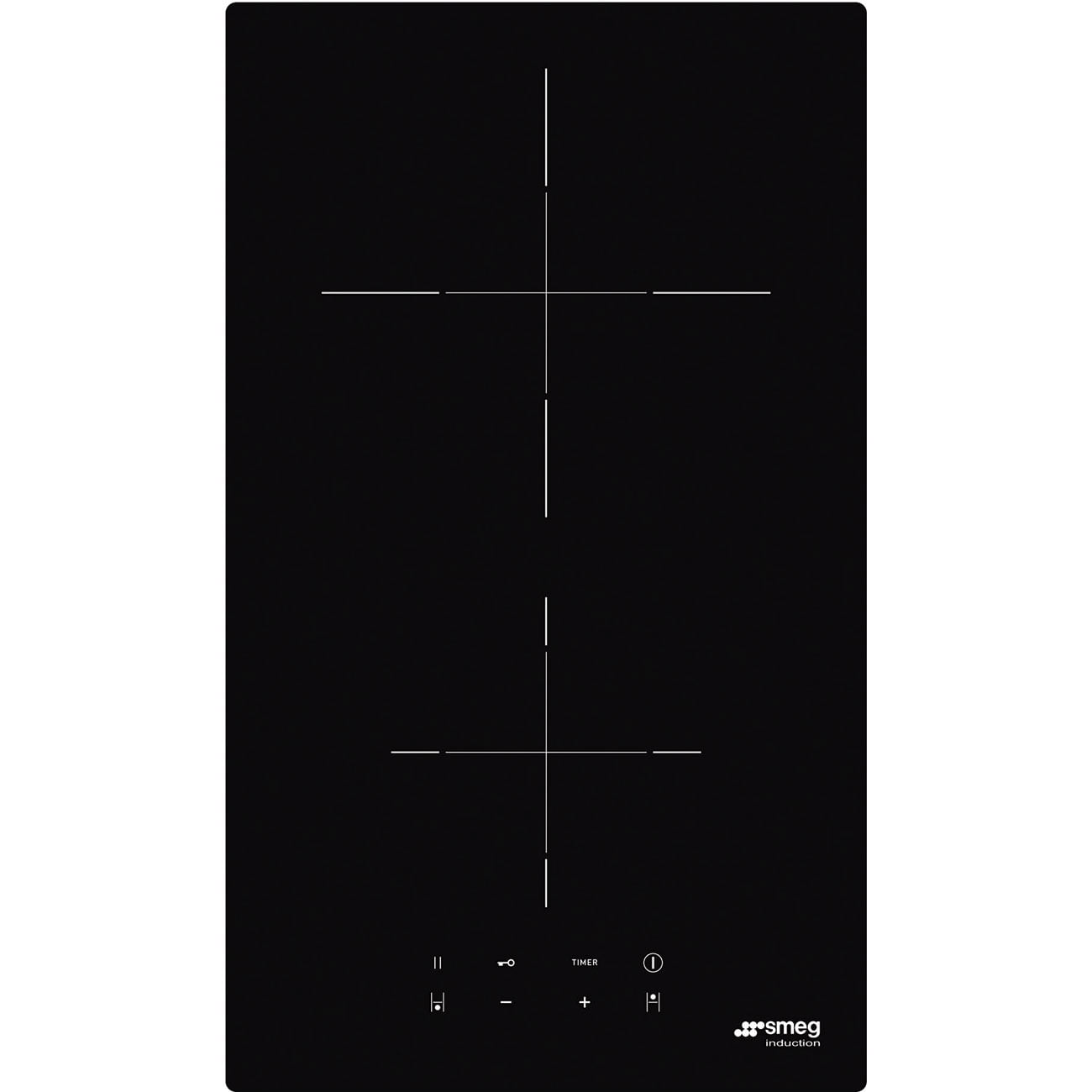 Smeg Si2321d 2 Zone 30Cm Domino Induction Hob Black