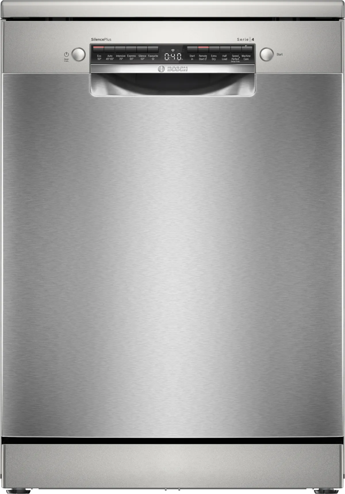 Bosch SMS4EKI06G Series 4 60cm Freestanding Dishwasher In Stainless Steel