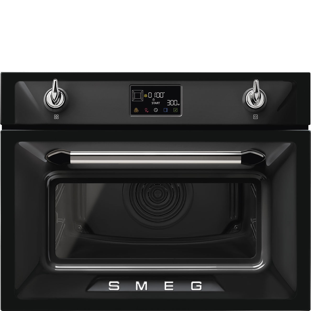 Smeg So4902m1n Victoria Built In Combi Microwave Black