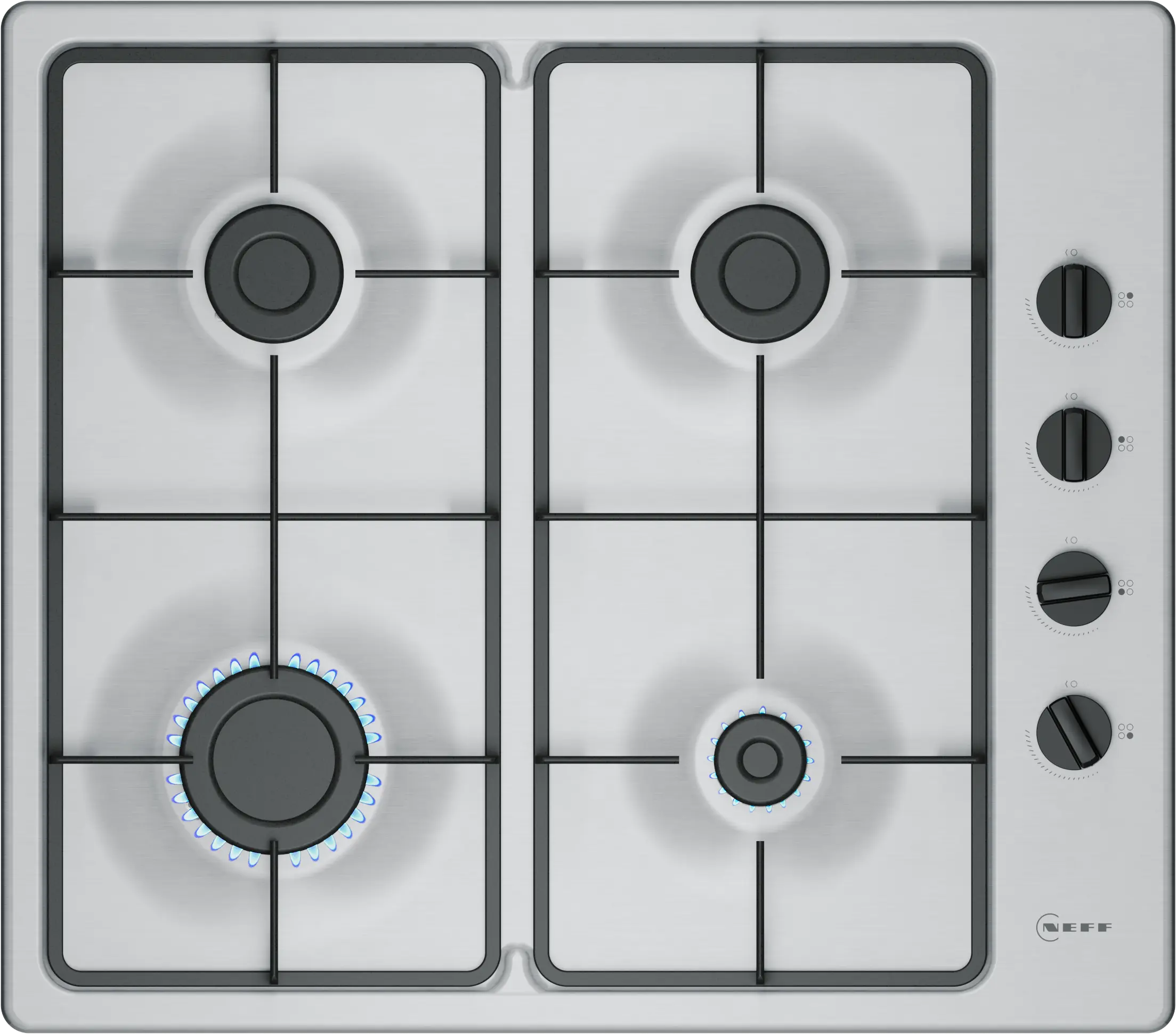 Neff T26BKP6N0 N 30 Gas Hob 60cm Stainless Steel