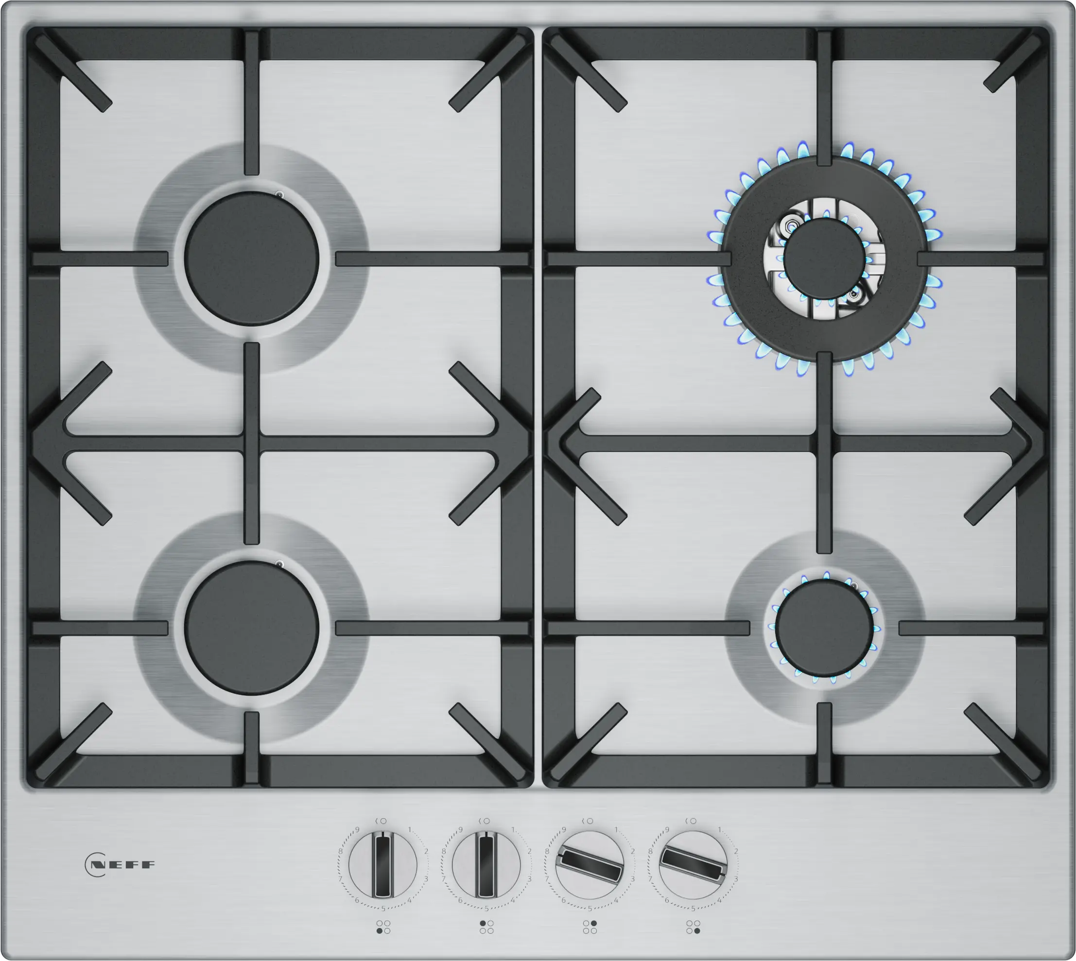 Neff T26CIH8N0 N 70 Gas Hob 60cm Stainless Steel