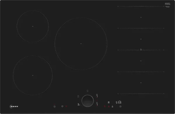 Neff T68FUV4L0 80cm Induction Hob in Black Glass