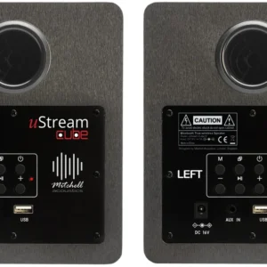 uStream Cube Wireless Stereo Bookshelf Speakers with HDMI ARC & Bluetooth