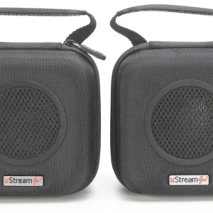 uStream Go Portable Wireless Stereo Bluetooth Speakers Case