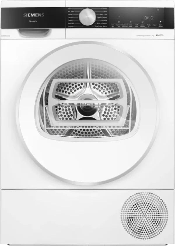 Siemens WQ45G202GB 9kg Freestanding iQ500 Heat Pump Tumble Dryer