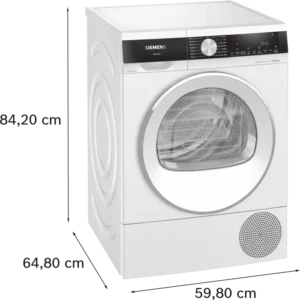 Siemens WQ45G202GB 9kg Freestanding iQ500 Heat Pump Tumble Dryer