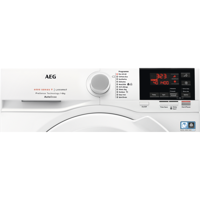 AEG 6000 Series Washing Machine With Prosense And Autodose L6FBG841CA