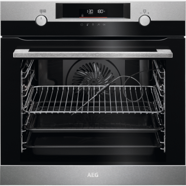 AEG BPK556260M SteamBake Single Oven with Pyrolytic Cleaning