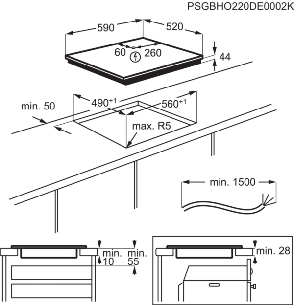 AEG TO64IB00FB 60cm Induction Hob