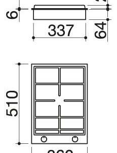 Barazza 1PBF1 36cm Domino Gas Hob