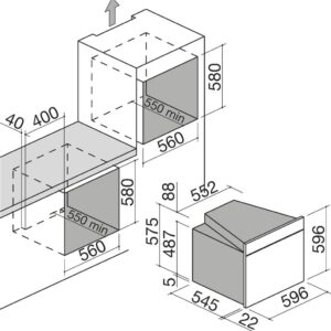 Barazza 60 cm Velvet Touch Screen multiprogram Oven matt titanium 1FVETM - 2