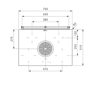 BORA BHU Basic RC 76cm Vented Ceramic Hob