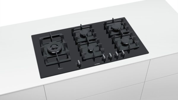 Bosch Serie | 6 PPS9A6B90 90cm Gas hob | Tempered glass | Black - 2