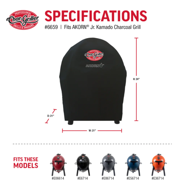 Char-Griller 6659 Grill Cover for Akorn 6714