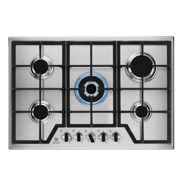 Electrolux KGS7536X 75cm 5 Burner Gas Hob