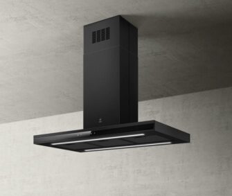 Elica ADELE2 90cm Island Extractor Hood in Black