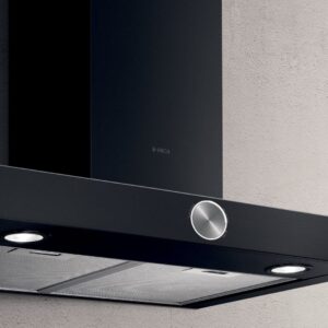Elica Alpha 60cm Chimney Extractor Hood in Black
