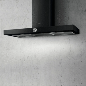 Elica Alpha 90cm Chimney Extractor Hood in Black