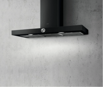 Elica Alpha 90cm Chimney Extractor Hood in Black