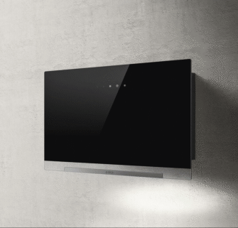 Elica Aplomb 60cm Wall Extractor Hood in Black Glass