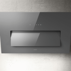 Elica Bloom 85cm Angled Extractor Hood in Grey Glass