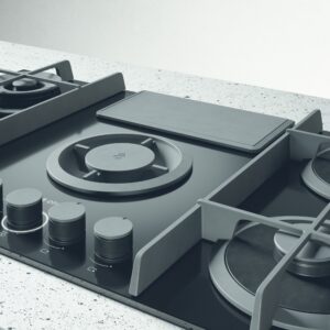 Elica Flame DO 88cm Vented Gas Hob in Grey