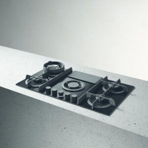 Elica Flame DO 88cm Vented Gas Hob in Grey
