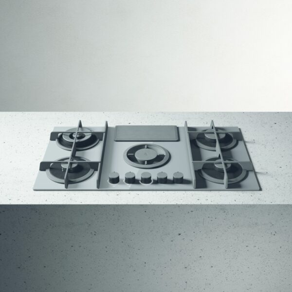 Elica Flame DO 88cm Vented Gas Hob in Grey