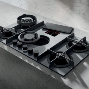 Elica Flame RC 88cm Vented Gas Hob in Grey
