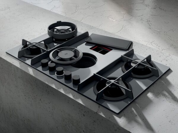 Elica Flame RC 88cm Vented Gas Hob in Grey