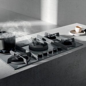 Elica Flame RC 88cm Vented Gas Hob in Grey