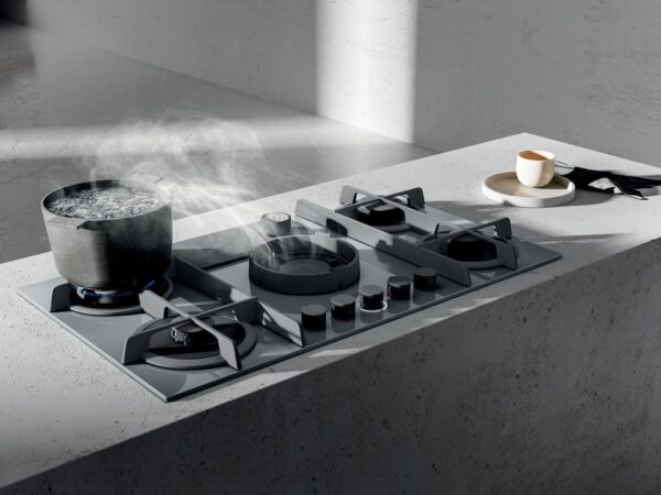 Elica Flame RC 88cm Vented Gas Hob in Grey