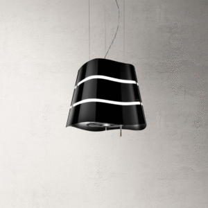 Elica Flow Ceiling Hung Cooker Hood in Black