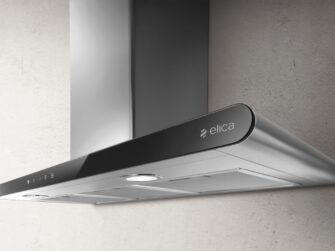 Elica Galaxy LED 80cm Chimney Extractor Hood in Stainless Steel & Black