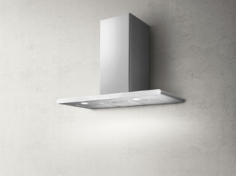 Elica Galaxy LED 80cm Chimney Extractor Hood in Stainless Steel & White