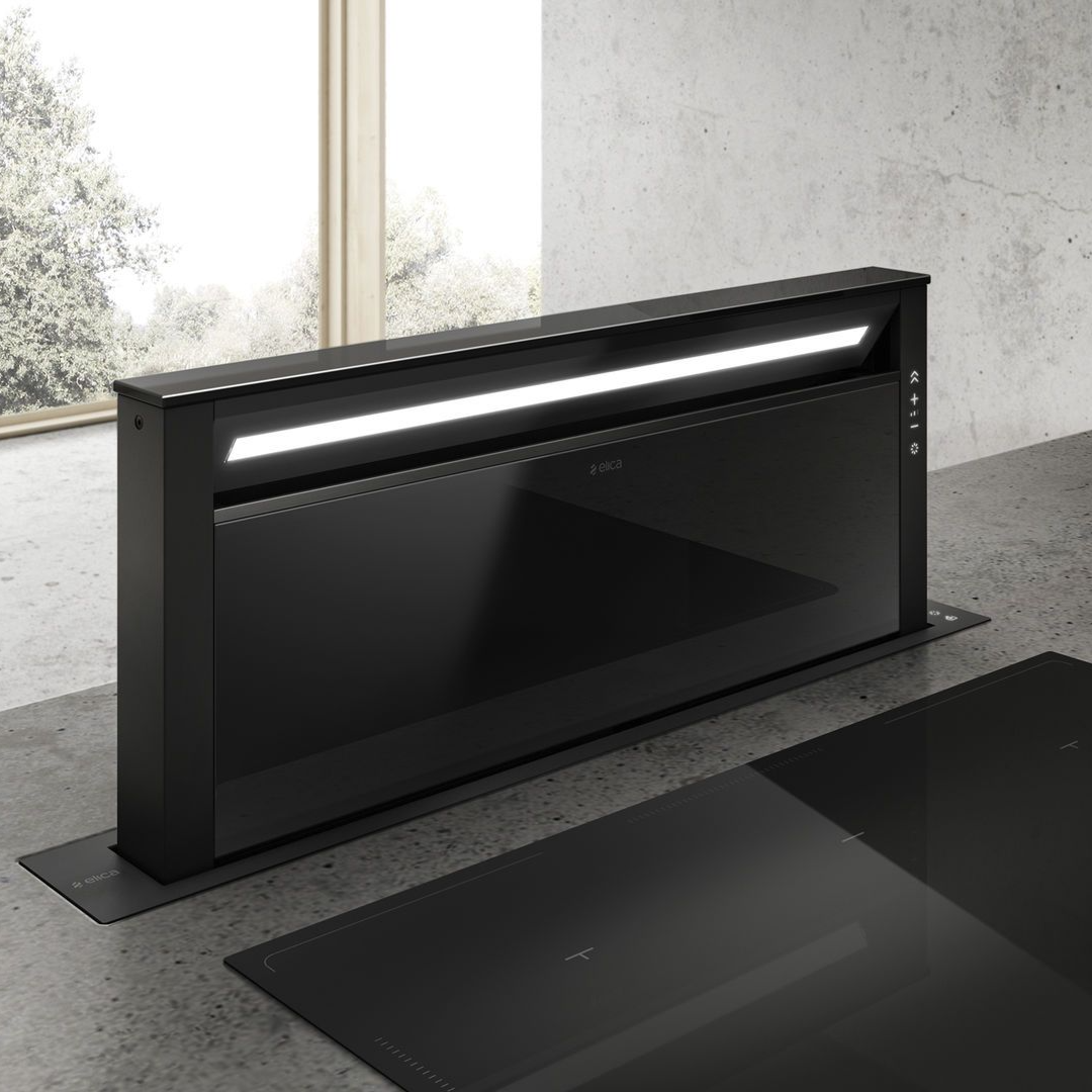Elica Getup 90cm Downdraft Extractor Hood in Black