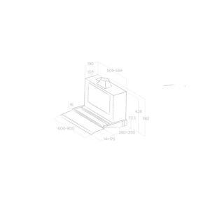 Elica Glide Telescopic Built in Cooker Hood 90cm-2