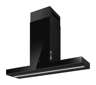 Elica Haiku 120cm Island Extractor Hood in Black