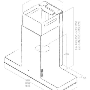 Elica Haiku 32cm Wall Extractor Hood in White